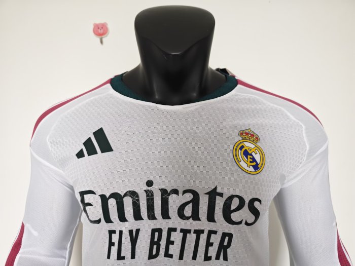 2026 RMA Home Long Sleeve Player Version Soccer Jersey (长袖球员)