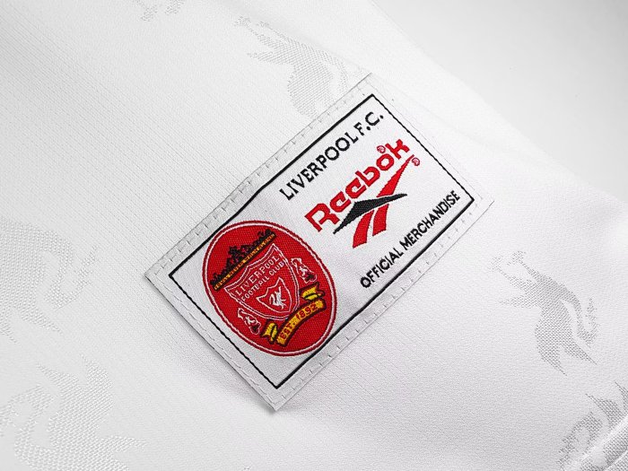 1996-1997 LIV Away Retro White Soccer Jersey