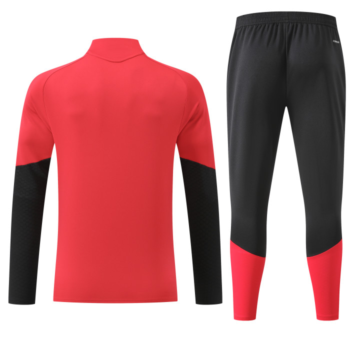 2026 AD Red Half Pull Tracksuit 