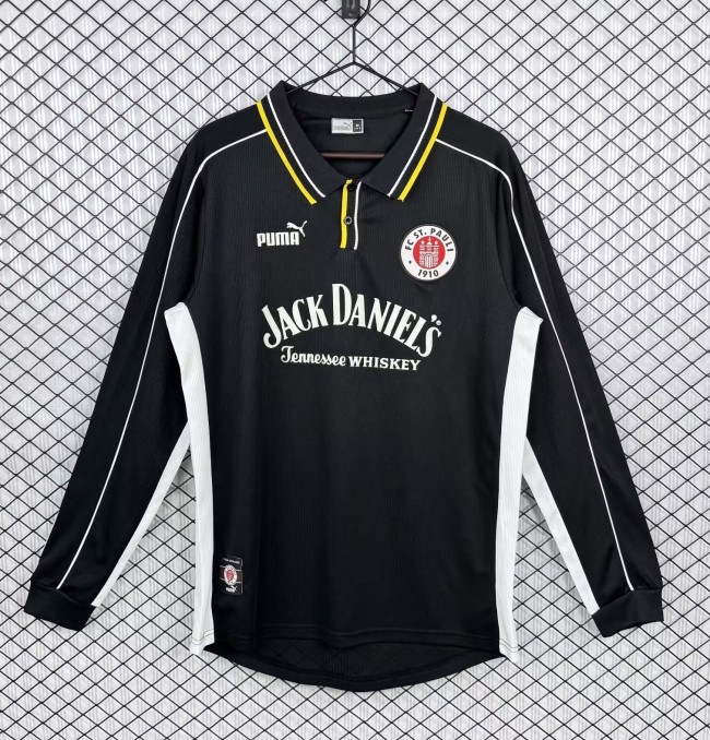 1999-2000 St. Pauli Away Long Sleeve Retro Soccer Jersey