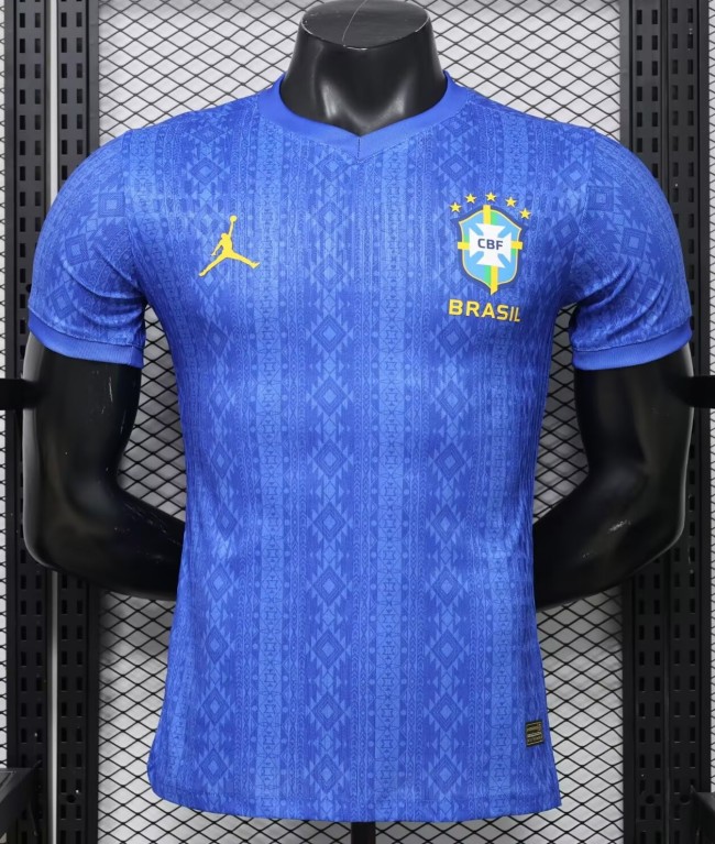 26-27 Brazil Blue Special Edition Player Version Soccer Jersey