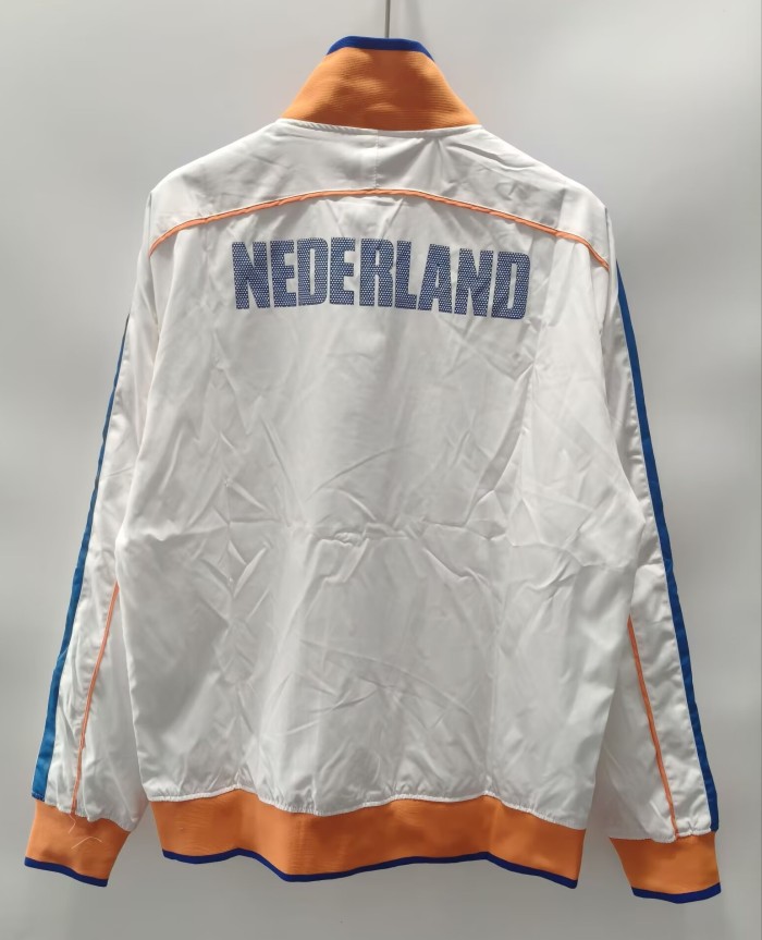 2010-2011 NetherIands White Retro Windbreaker