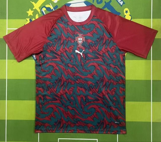 26-27 Portugal Red Training Shirts