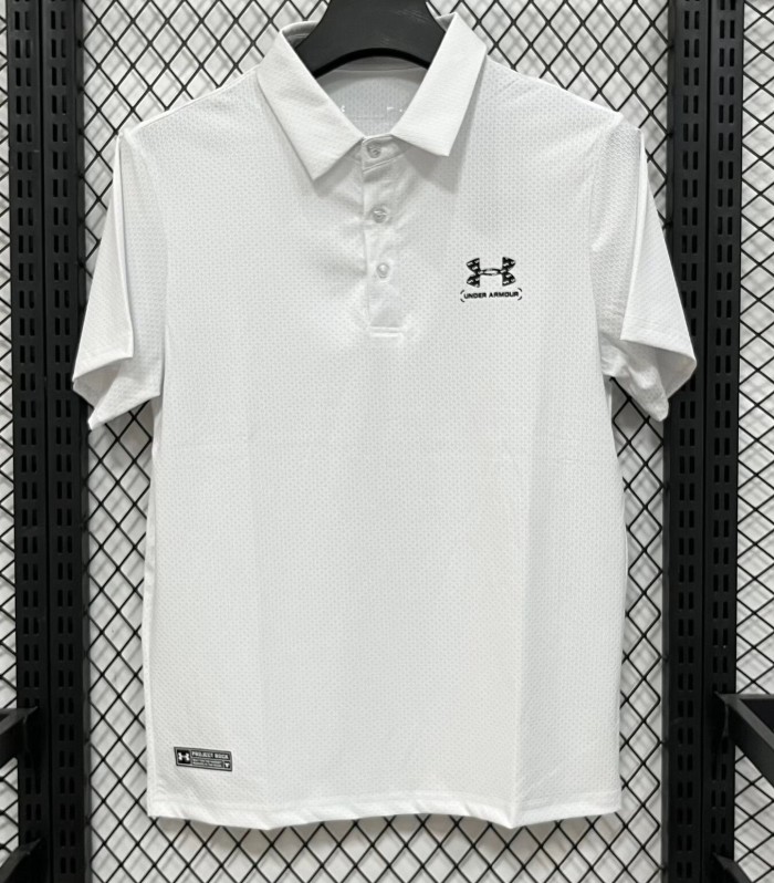 2026 UA White High Quality Polo Short Sleeve