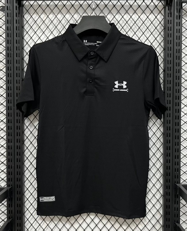 2026 UA Black High Quality Polo Short Sleeve