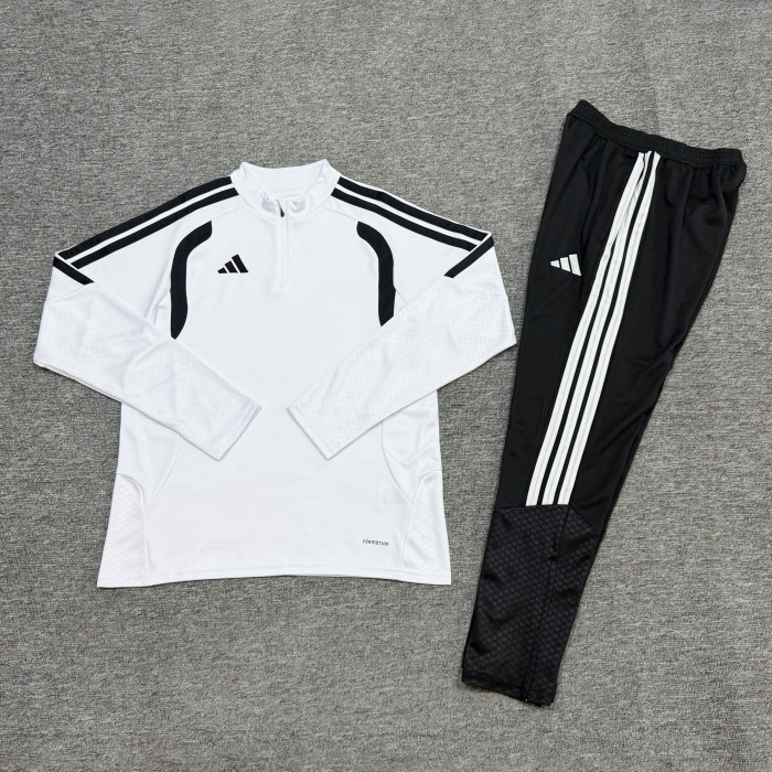 2026 AD White Half Pull Tracksuit