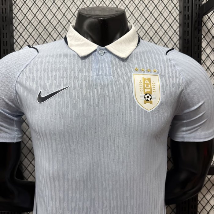 2026 World Cup Uruguay Home Player Version Soccer Jersey