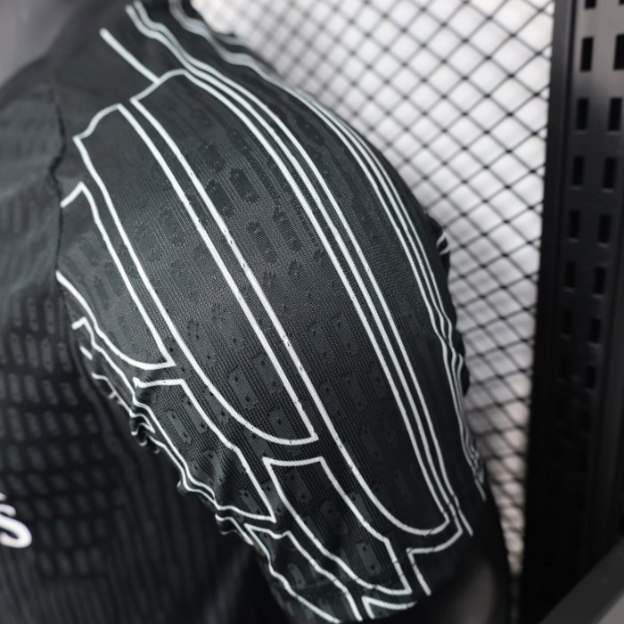 25-26 PSG Black Goalkeeper Player Version Soccer Jersey