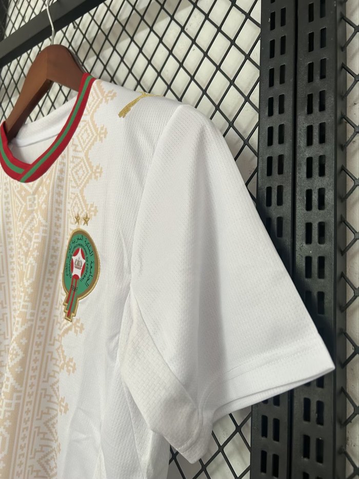 2026 World Cup Morocco Away Fans Soccer Jersey(With 2 Star)*两颗星