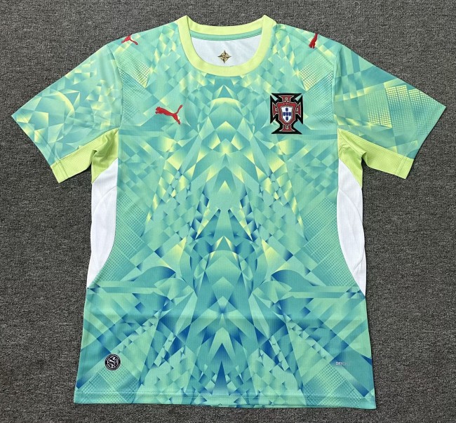 2026 Portugal Green GoalKeeper Fans Soccer Jersey