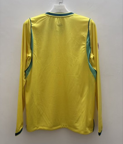 2026 Brazil Home Long Sleeve Fans Soccer Jersey (长袖)