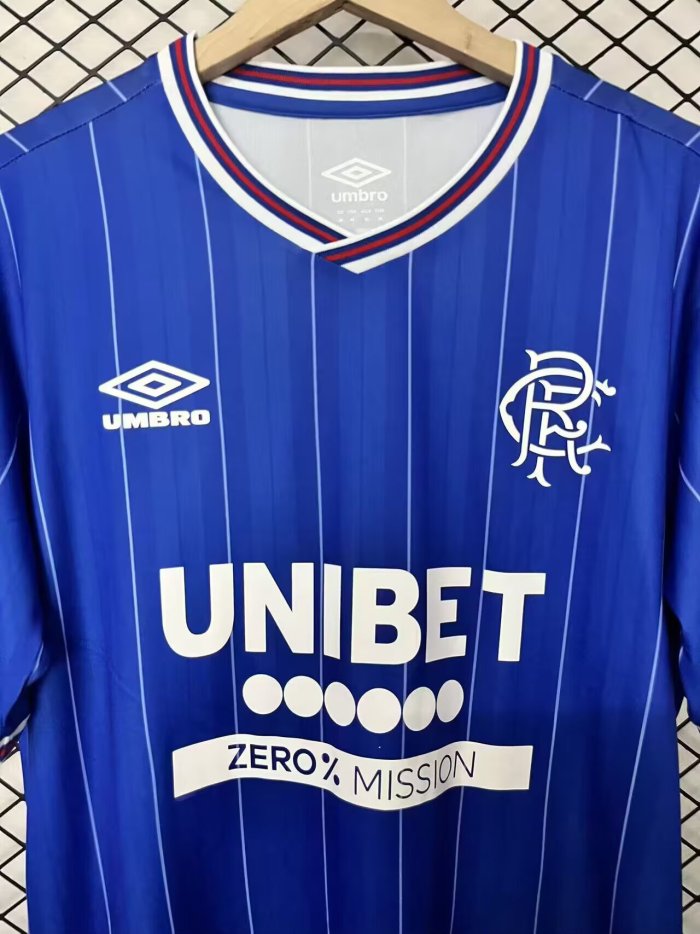 26-27 Rangers Home Fans Soccer Jersey