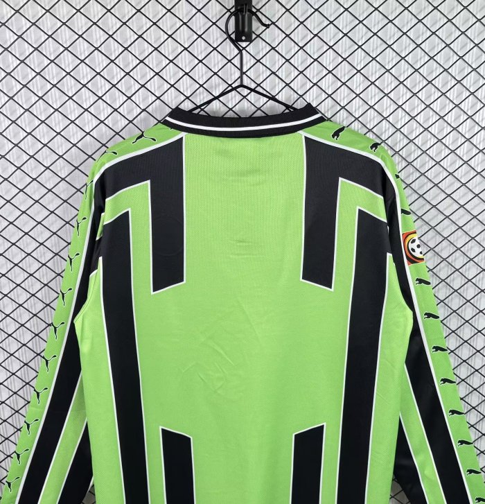 1999-2000 Wolfsburg Away Long Retro Soccer Jersey