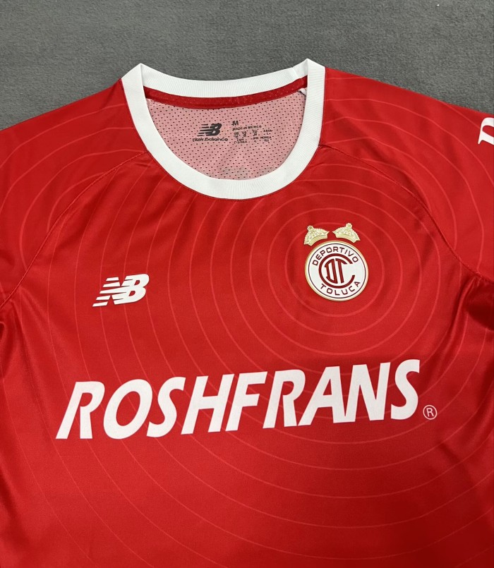 26-27 Toluca Red Special Edition Women Fans Soccer Jersey (女)