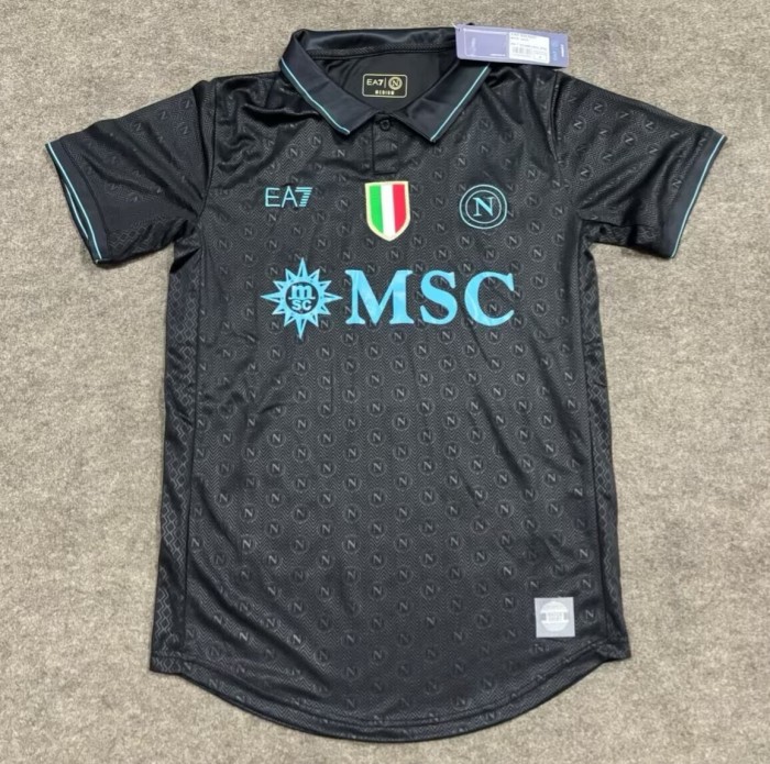 26-27 Napoli Black Special Edition Soccer Jersey