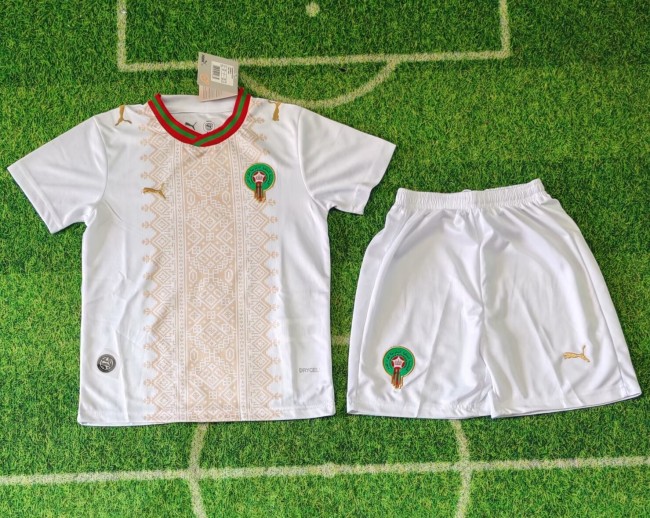 2026 World Cup Morocco Away Kids Soccer Jersey