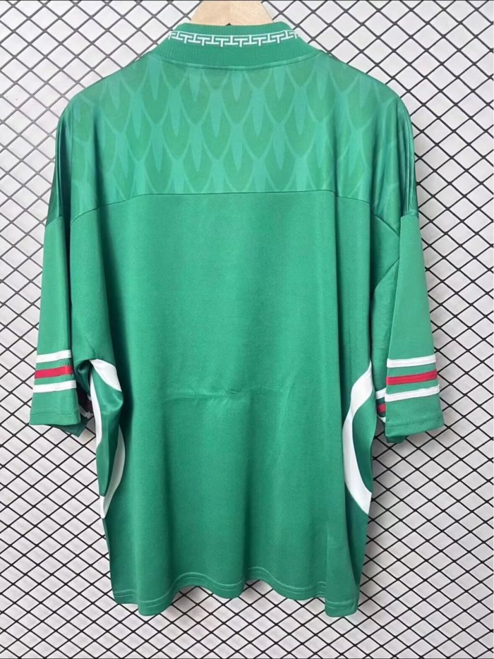 2002 Mexico Green Hip-Hop Version Retro Soccer Jersey