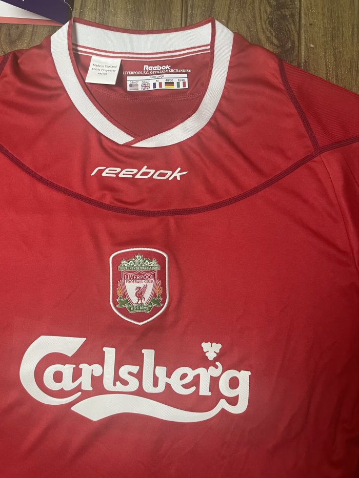 2002-2004 LIV Home Retro Soccer Jersey