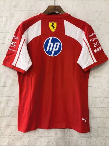 2026 F1 Ferrari New Pattern Red Short Sleeve Racing Suit