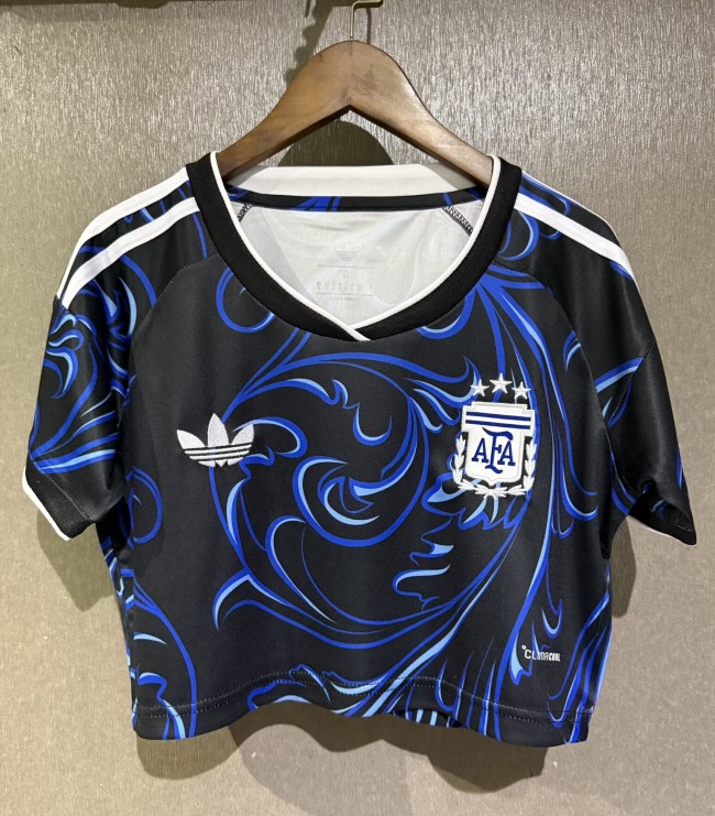 2026 World Cup Argentina Away Women Cheerleading Short-sleeved (女)