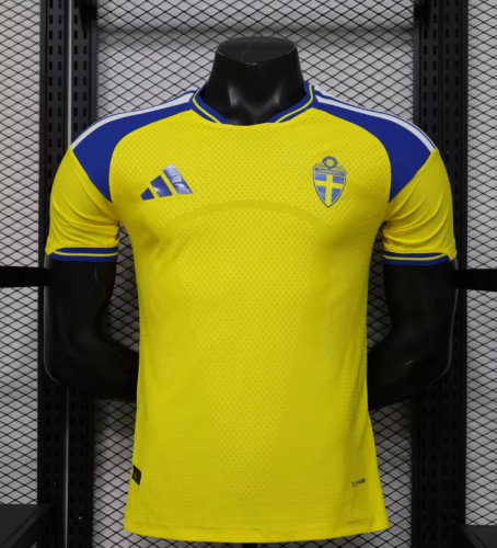 2026 Sweden Home Player Version Soccer Jersey