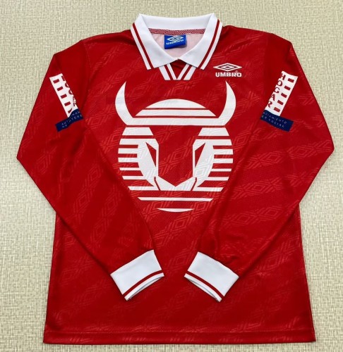 1995-1996 Necaxa Home Long Sleeve Retro Soccer Jersey