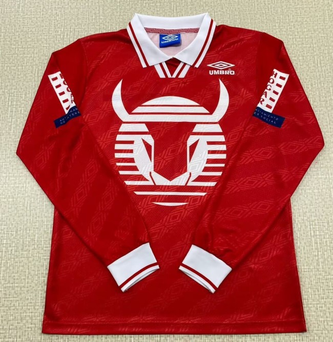 1995-1996 Necaxa Home Long Sleeve Retro Soccer Jersey