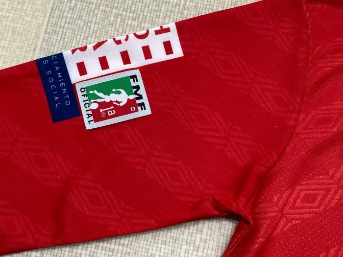 1995-1996 Necaxa Home Long Sleeve Retro Soccer Jersey