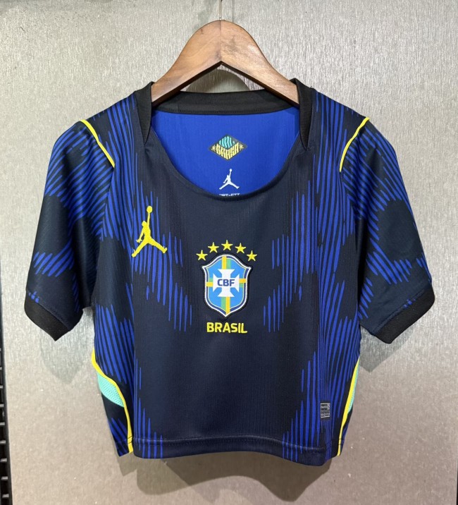 2026 Brazil Away Women Cheerleading Short-sleeved (女)