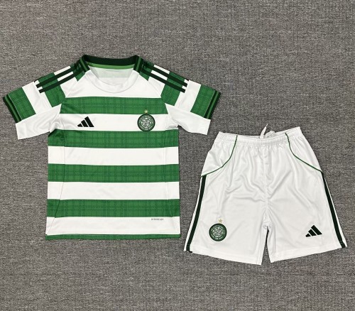 25-26 Celtic Home Kids Soccer Jersey