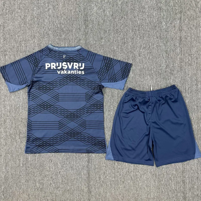 25-26 Feyenoord Away Kids Soccer Jersey