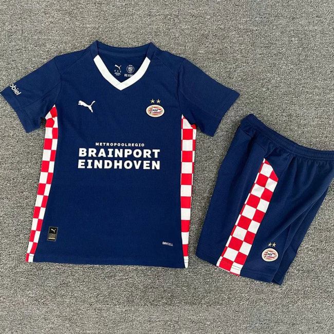 25-26 PSV Away Kids Soccer Jersey