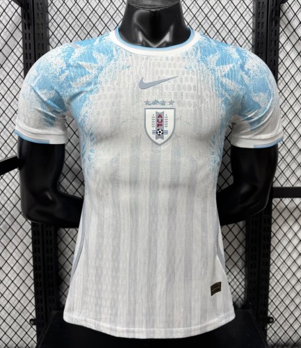26-27 Uruguay White Special Edition Player Version Soccer Jersey