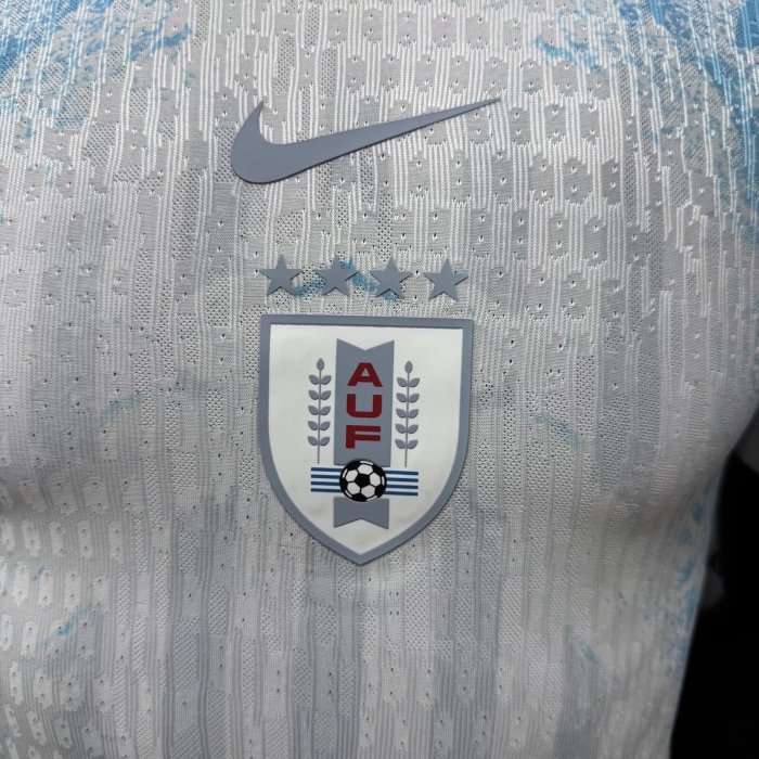 26-27 Uruguay White Special Edition Player Version Soccer Jersey