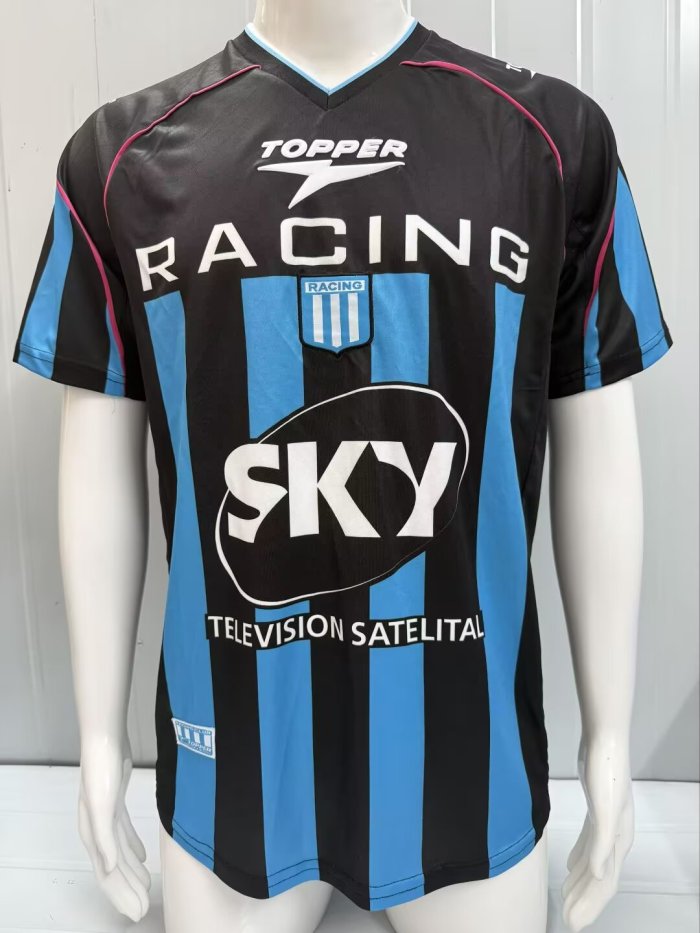 2001-2002 Racing Club Away Retro Soccer Jersey