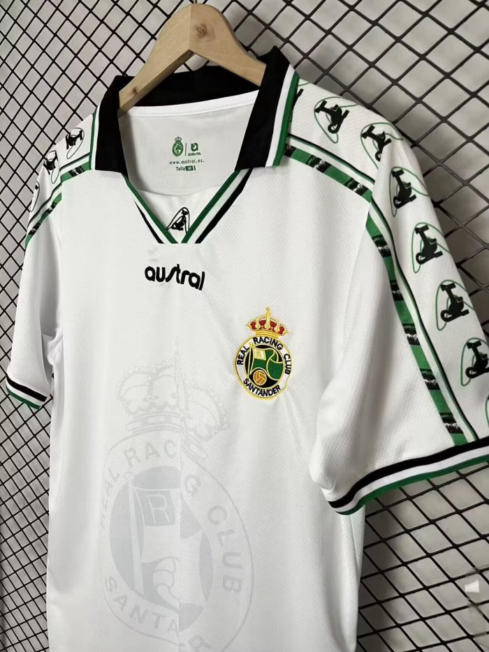 26-27 Racing de Santander Retro Version Fans Soccer Jersey
