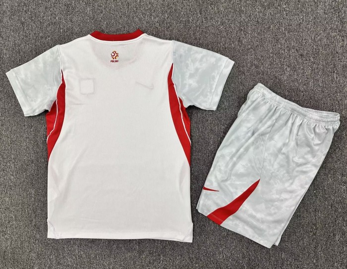 2026 Poland Home Kids Soccer Jersey