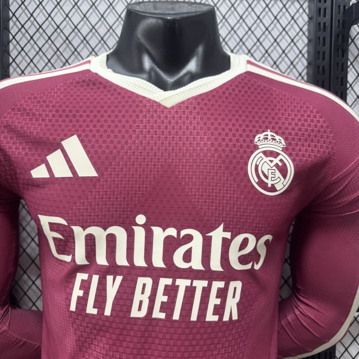 26-27 RMA Third Long Sleeve Player Version Soccer Jersey (长袖球员)