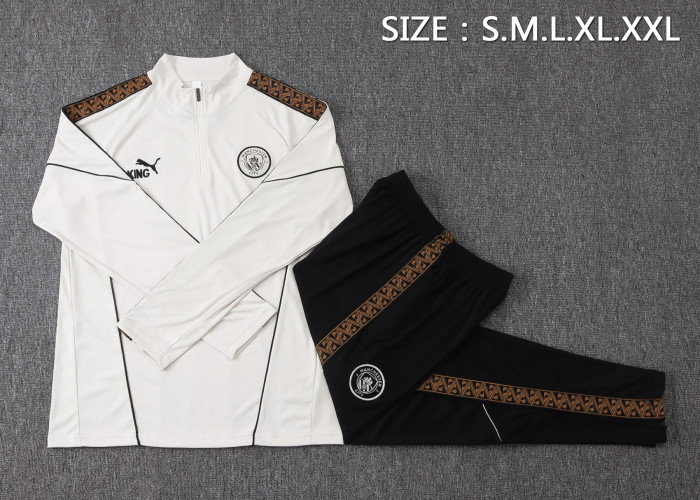 26-27 Man City High Quality Half Pull Tracksuit