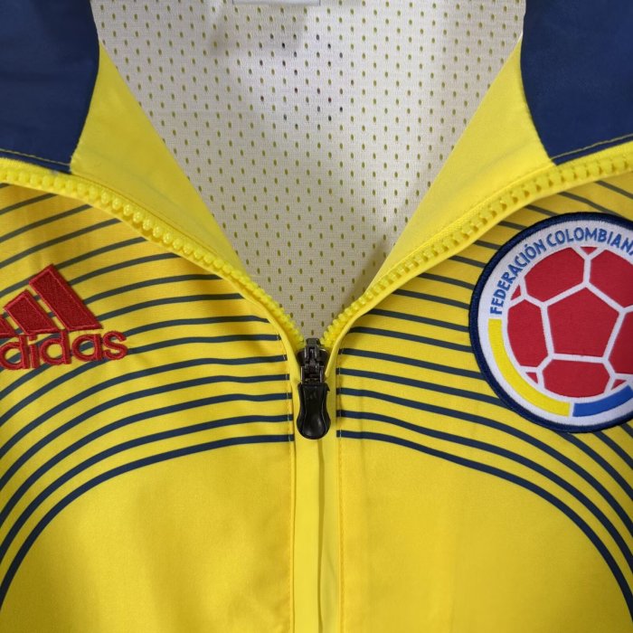 2026 Colombia Yellow Retro Windbreaker