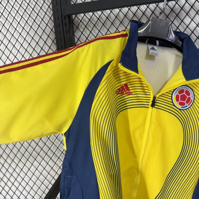 2026 Colombia Yellow Retro Windbreaker