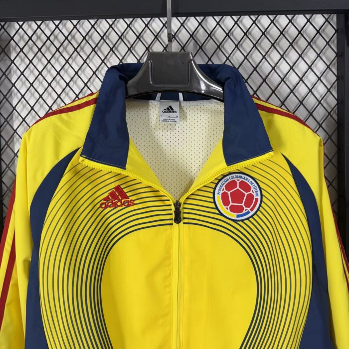 2026 Colombia Yellow Retro Windbreaker