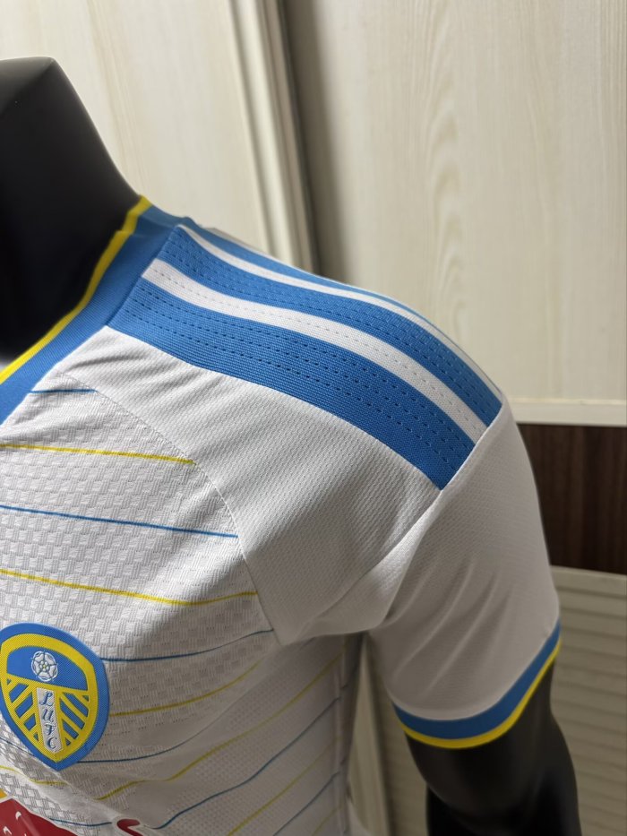 26-27 Leeds United Home Player Version Soccer Jersey
