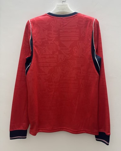 2026 England Away Long Sleeve Fans Soccer Jersey (长袖)