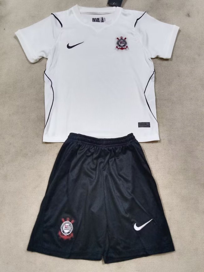 26-27 Corinthians Home Kids Soccer Jersey