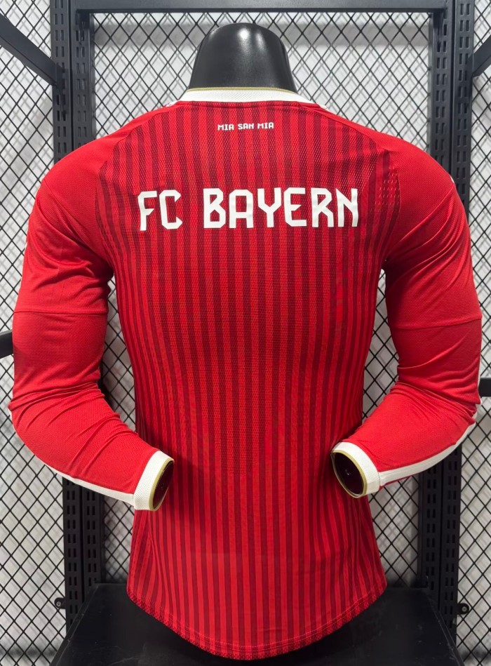 26-27 Bayern Home Long Sleeve Player Version Soccer Jersey (长袖球员)