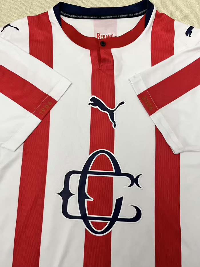 26-27 Chivas Guadalajara 120th Anniversary Edition Fans Soccer Jersey