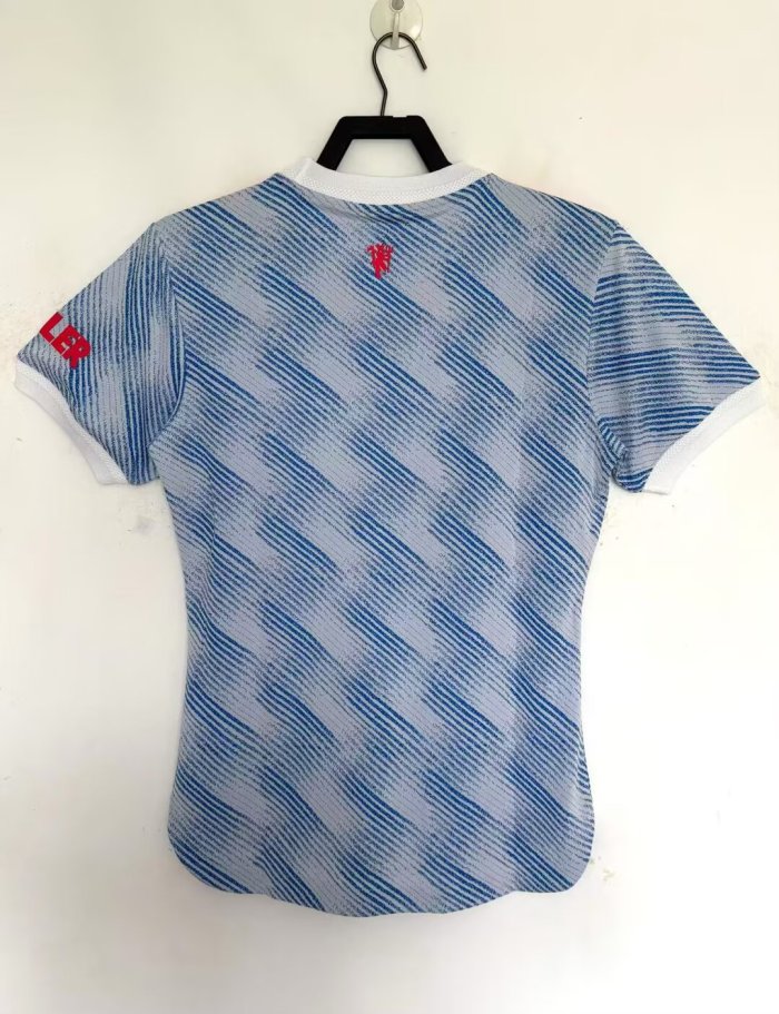 2021-2022 Man Utd Away Player Version Retro Soccer Jersey *球员
