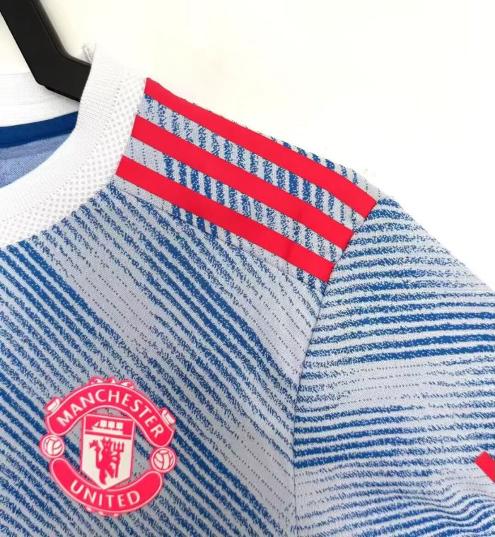 2021-2022 Man Utd Away Player Version Retro Soccer Jersey *球员