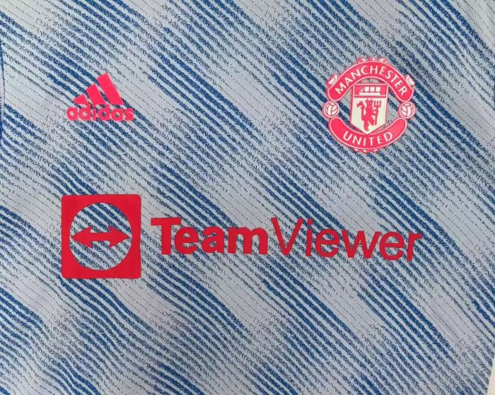 2021-2022 Man Utd Away Player Version Retro Soccer Jersey *球员